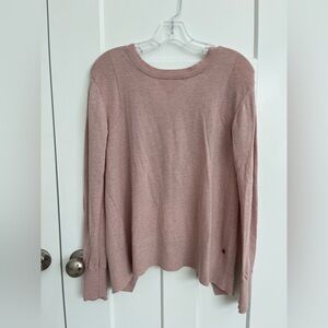 Lululemon Sunset Savasana Sweater Open Back Pink Wrap No Size Tag Estimated Sz 6